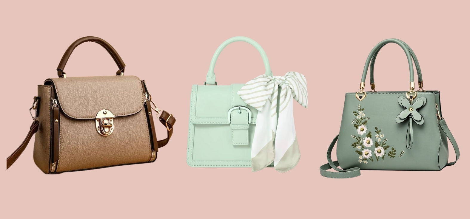 Elegant Handbag Combo – Pack of 3 Stylish Women's Shoulder & Tote Bags