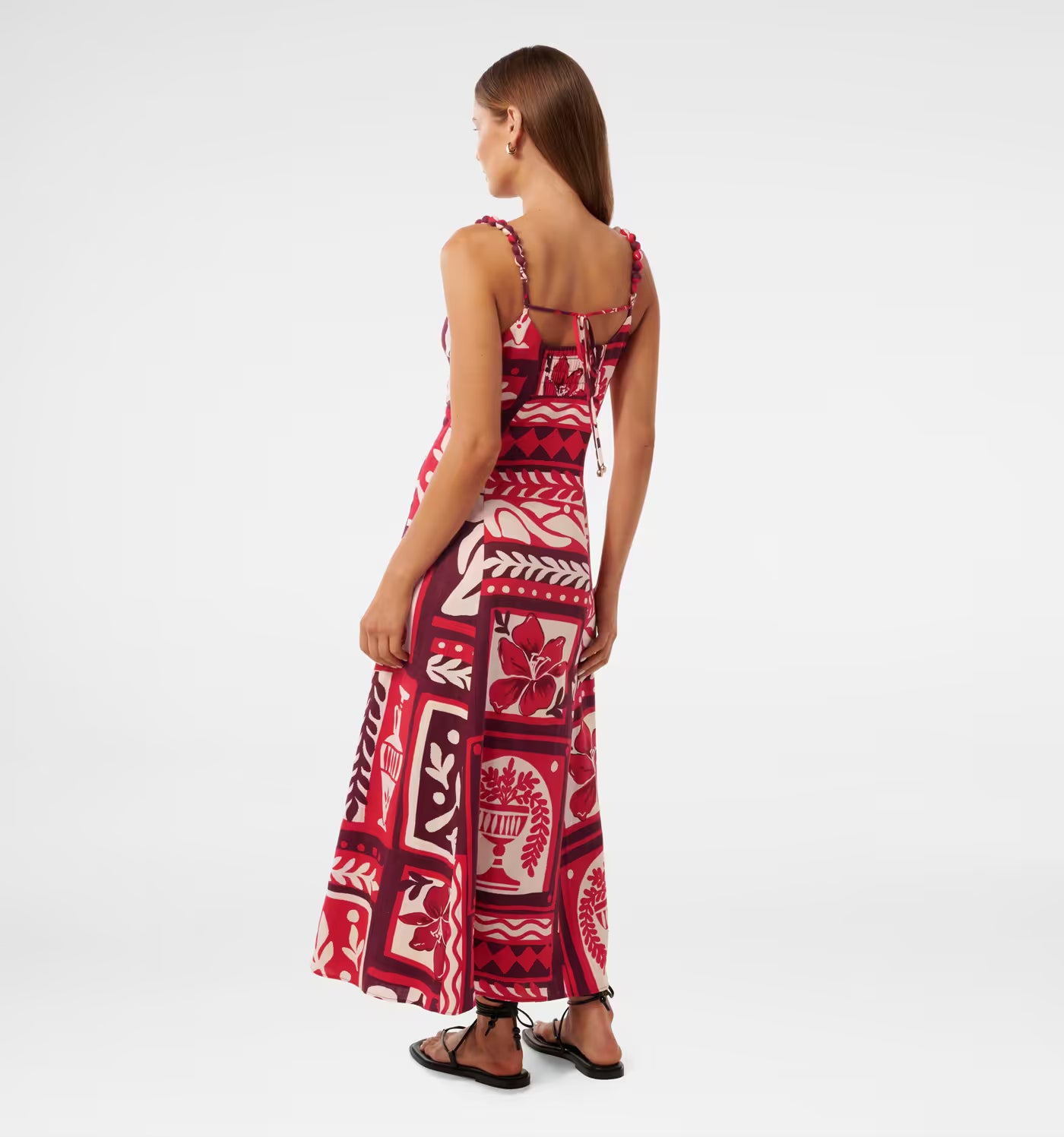 Simona Square Neck Midi Dress